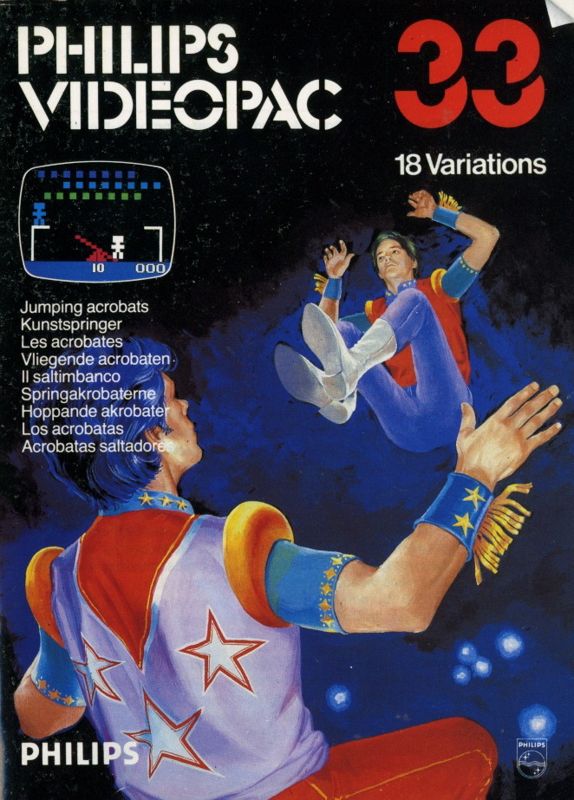 P.T. Barnum's Acrobats! box art for Odyssey 2